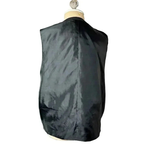 Eighty Eight Platinum Men's Pinstripe Vest XXL Black Business Formal​ - Picture 2 of 7